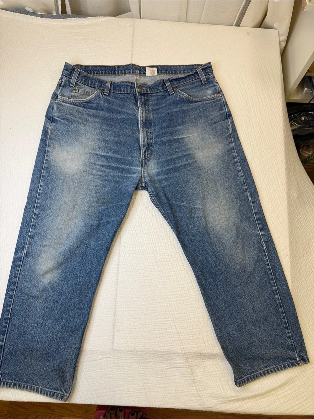 Levi’s Men’s vintage orange tab 505 jeans w-19 length 25 rise - 131/2